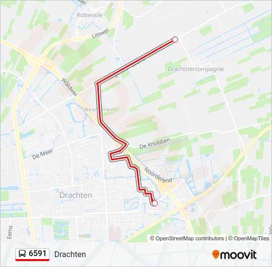 6591 Bus Line Map