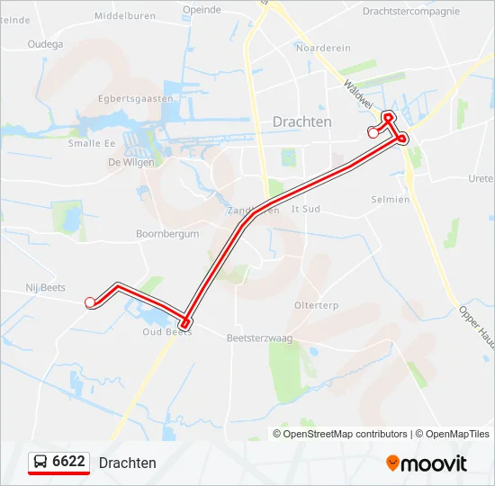 6622 Bus Line Map