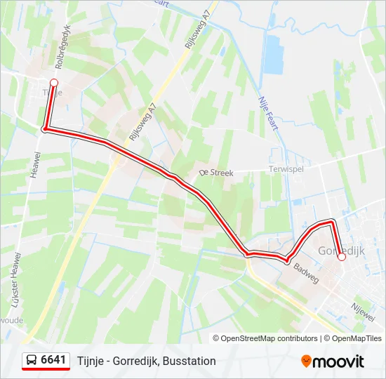 6641 Bus Line Map