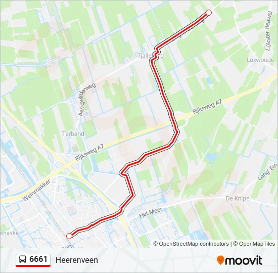 6661 Bus Line Map