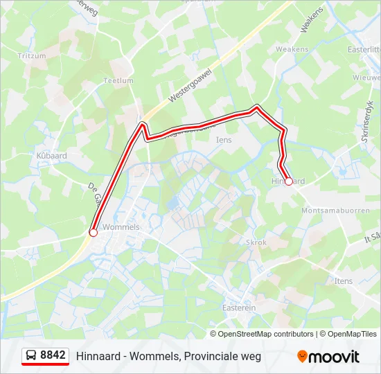 8842 Bus Line Map
