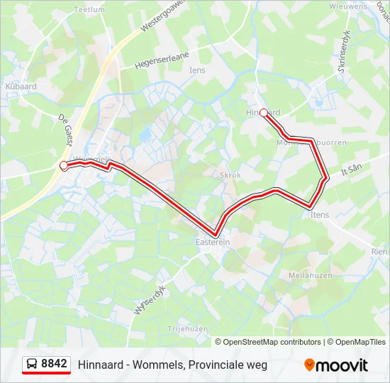 8842 Bus Line Map