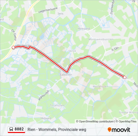 8882 Bus Line Map
