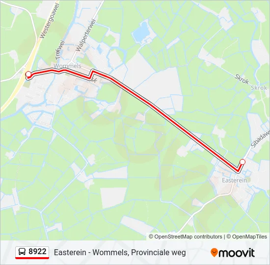 8922 Bus Line Map