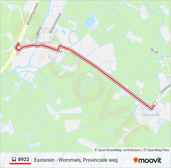 8922 Bus Line Map