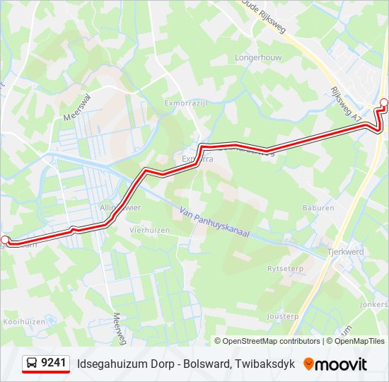 9241 bus Line Map