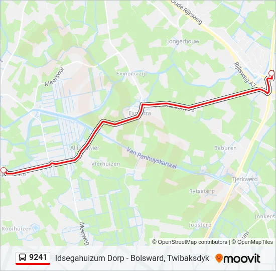 9241 Bus Line Map