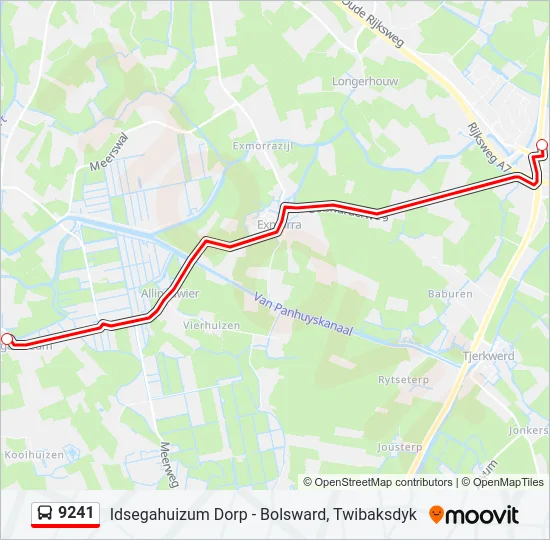 9241 Bus Line Map
