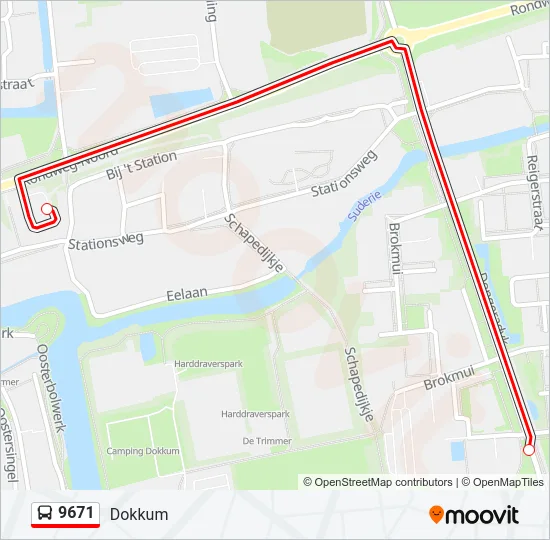 9671 Bus Line Map