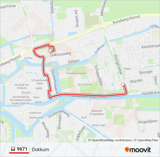 9671 Bus Line Map