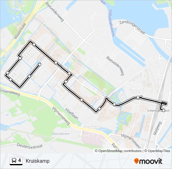 4 Bus Line Map