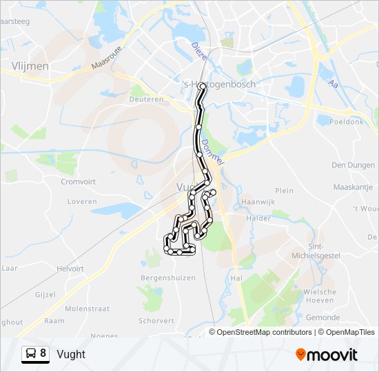 8 Bus Line Map