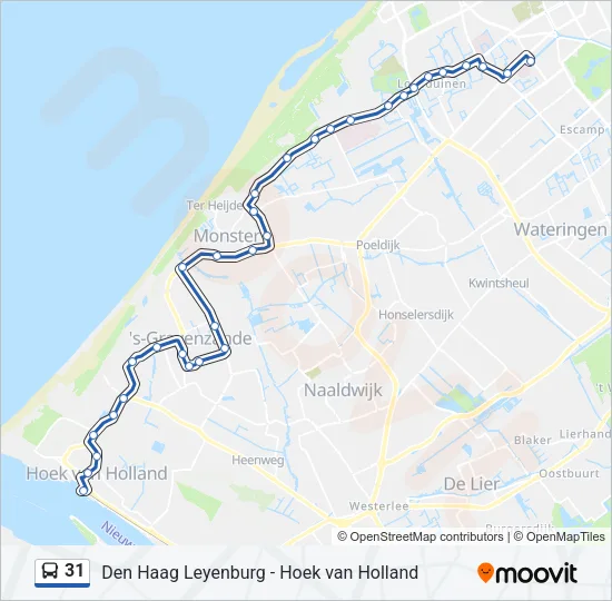 31 Bus Line Map