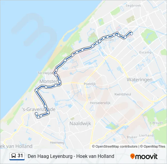 31 Bus Line Map
