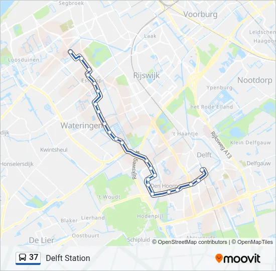37 Bus Line Map