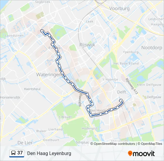 37 Bus Line Map