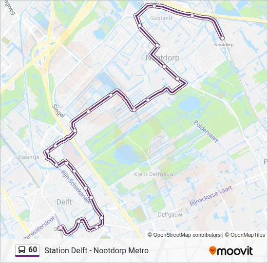 60 Bus Line Map