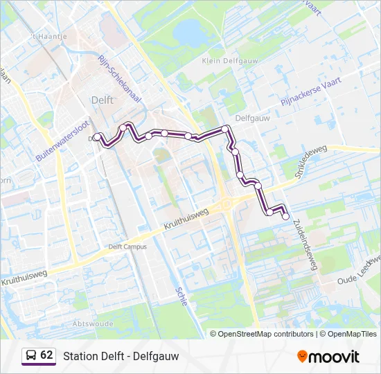 62 Bus Line Map