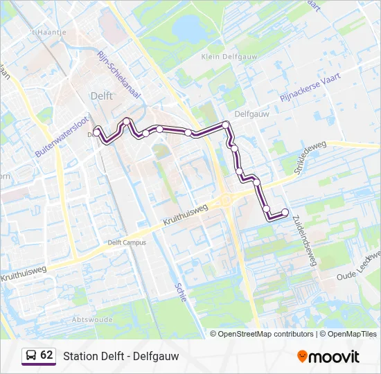 62 Bus Line Map