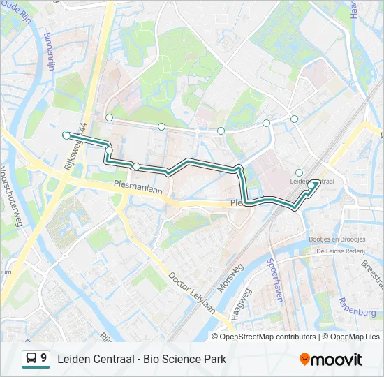 9 Bus Line Map
