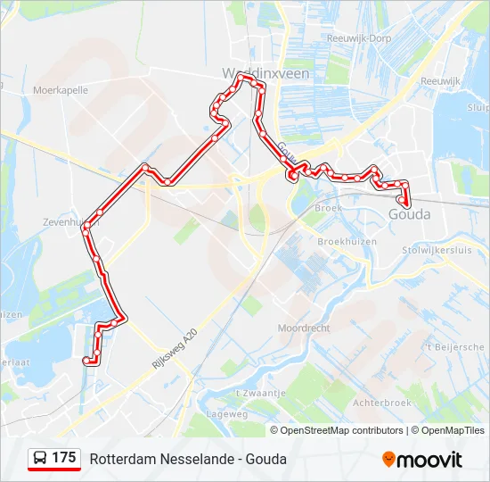 175 Bus Line Map