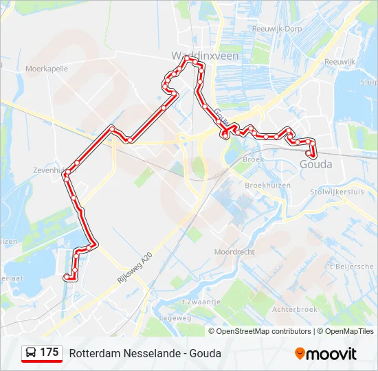 175 Bus Line Map