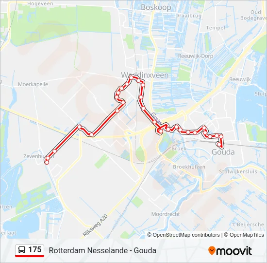 175 Bus Line Map