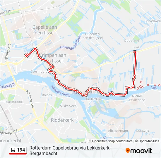 194 Bus Line Map
