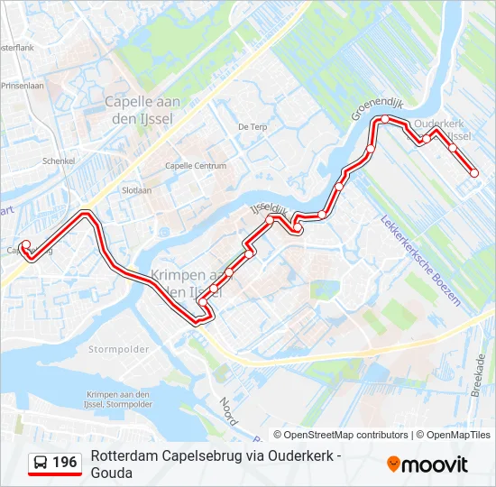 196 Bus Line Map