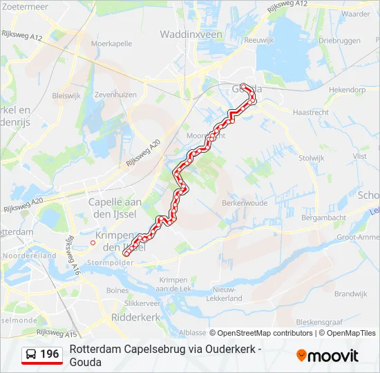 196 Bus Line Map
