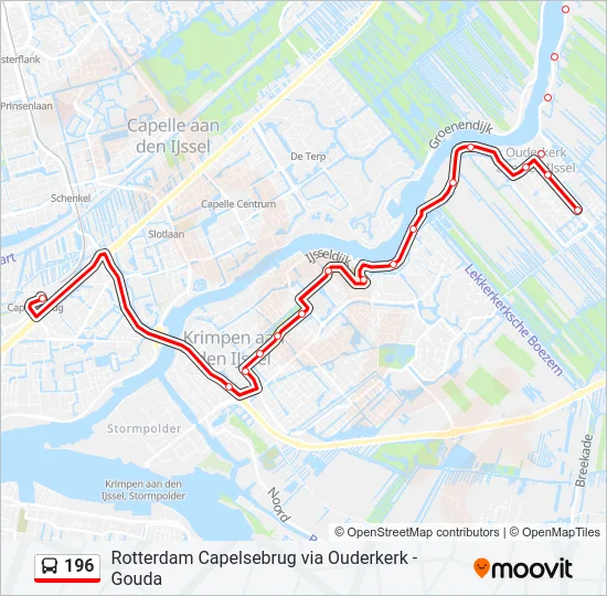 196 Bus Line Map