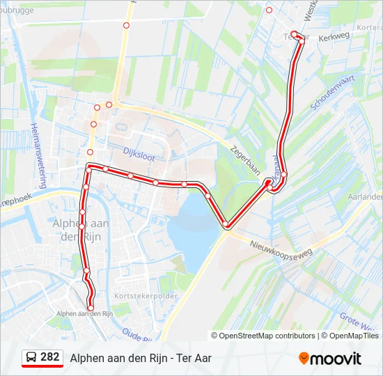 282 Bus Line Map