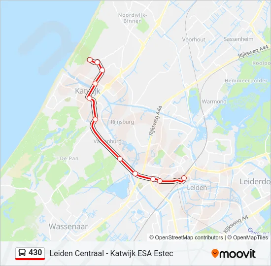 430 Bus Line Map