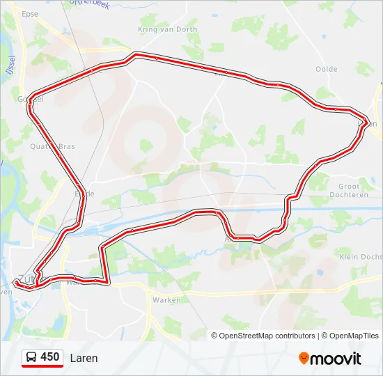 450 Bus Line Map