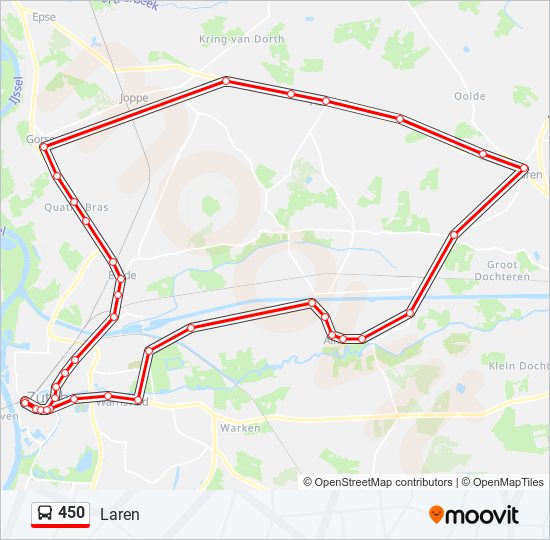 450 Route Schedules Stops Maps Laren Updated 