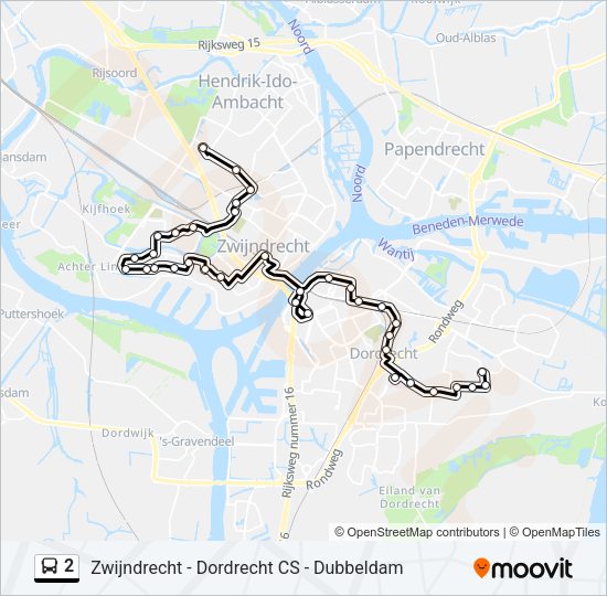2 Bus Line Map