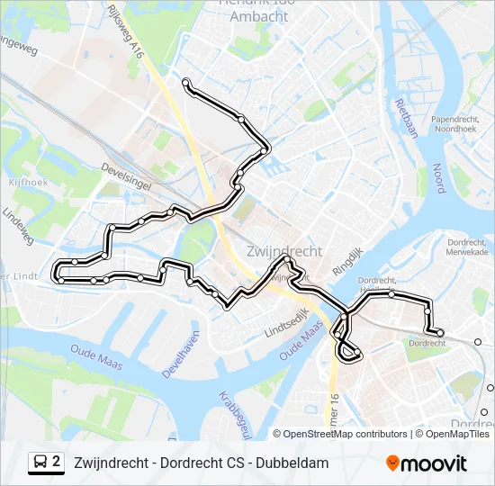 2 Bus Line Map