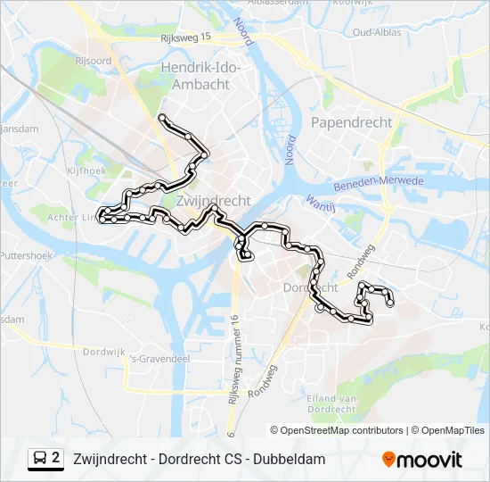 2 Bus Line Map