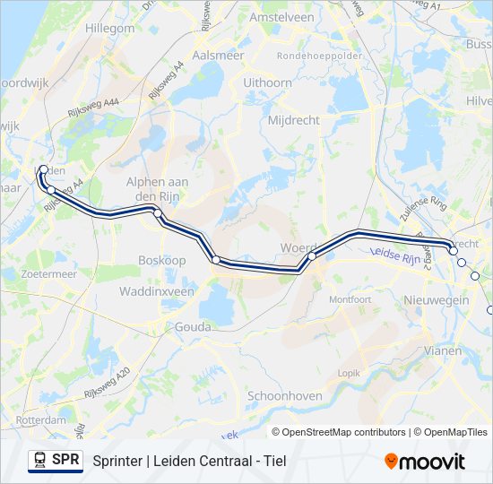 SPR Train Line Map