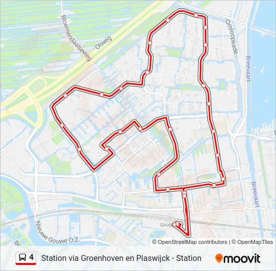 4 Bus Line Map