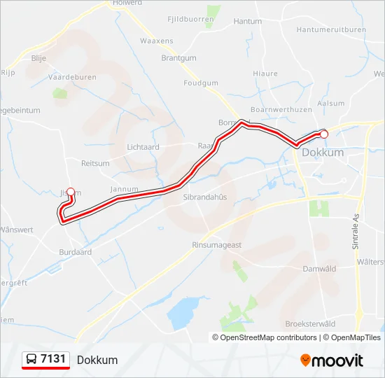 7131 Bus Line Map