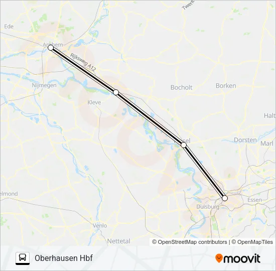 SNELBUS I.P.V. TREIN Bus Line Map