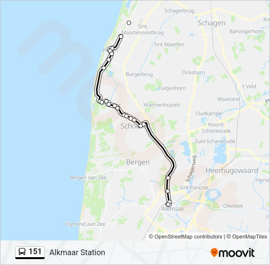 151 Bus Line Map