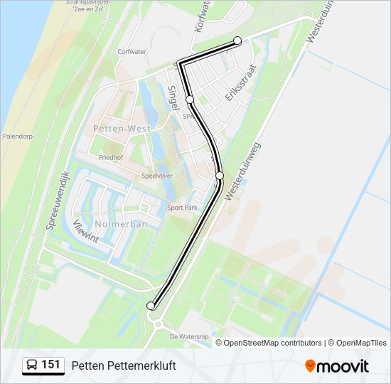 151 Bus Line Map