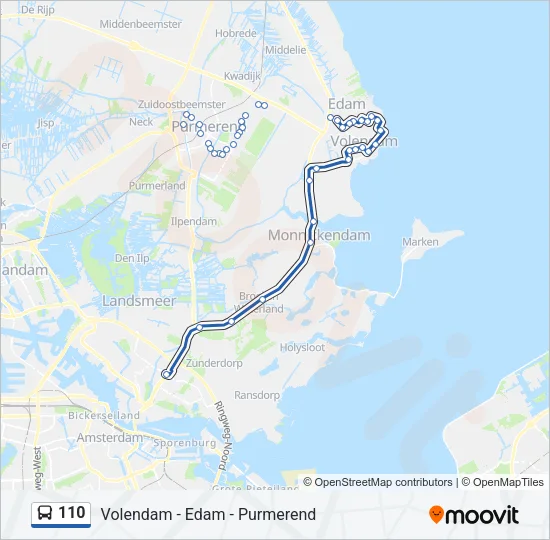 110 Bus Line Map