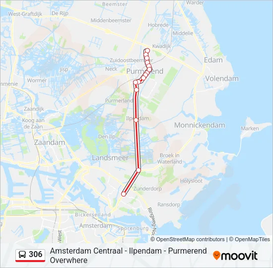 306 Bus Line Map