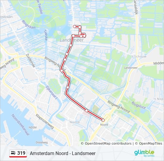 Leerling Aanhoudend betalen 319 Route: Schedules, Stops & Maps - Amsterdam Noord (Updated)