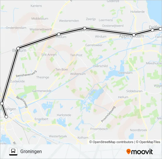STOPBUS I.P.V. TREIN  Line Map