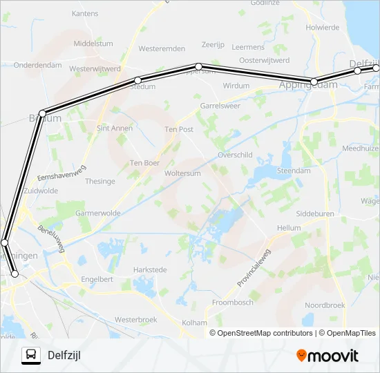 STOPBUS I.P.V. TREIN  Line Map