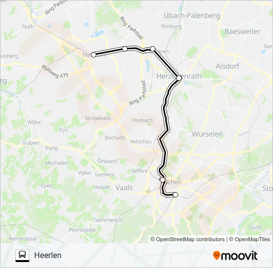 STOPBUS I.P.V. TREIN  Line Map